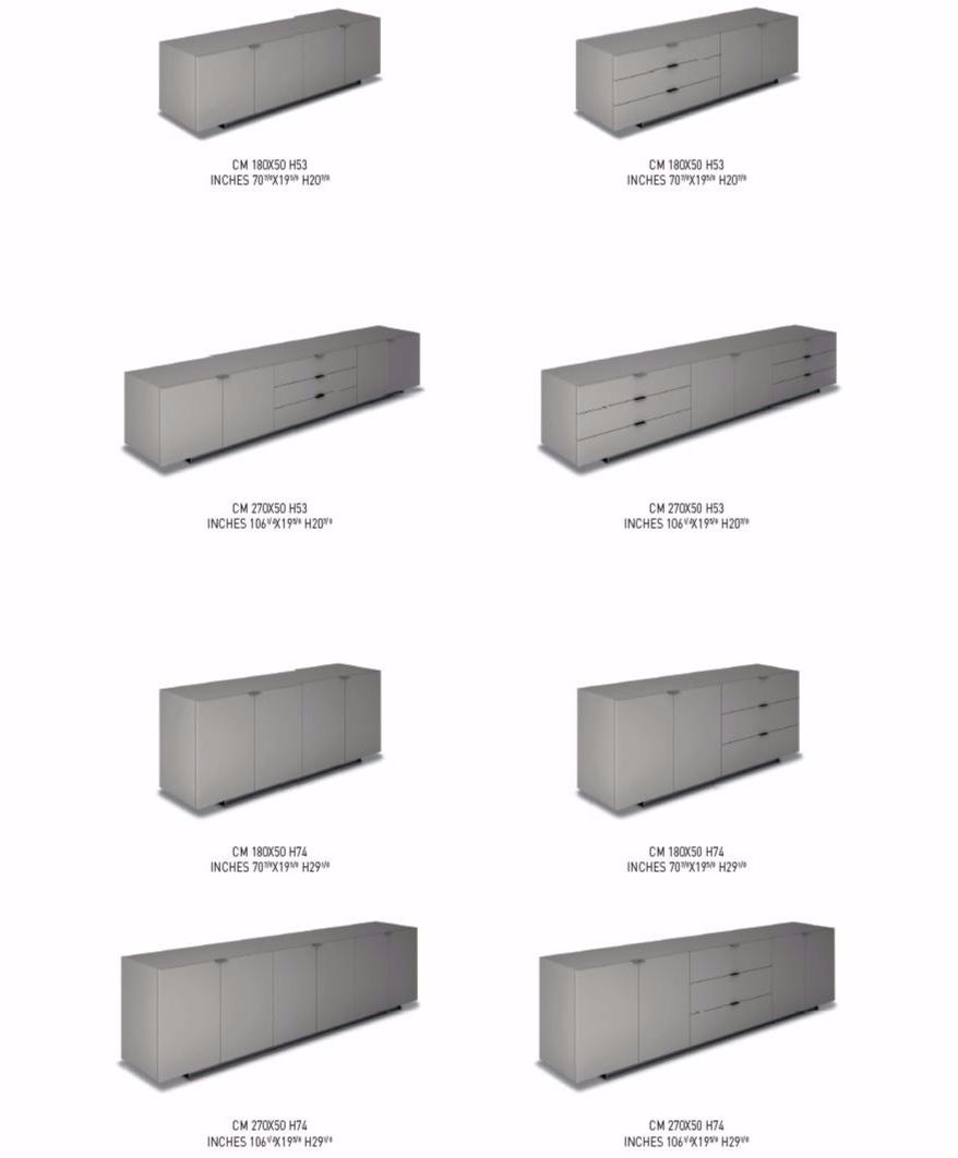 Minotti Лакированный буфет с распашными дверцами с ящиками Harvey line sun-id-1401205 - Вид №3