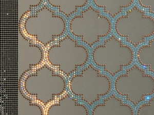 Роскошное декоративное стекло с кристаллами Swarovski®