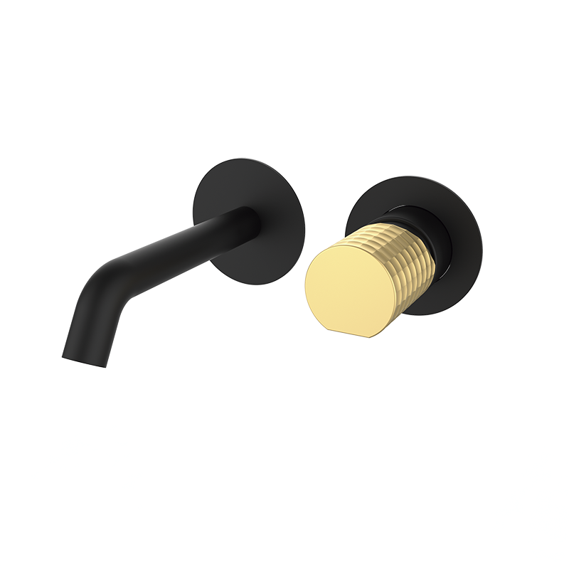 75535727 PREMIUM Черный Встроенный Умывальник Mixer Черное Матовое Золото GRB MIXERS 