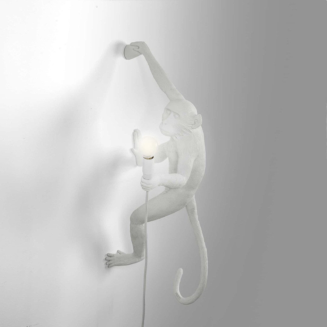 Seletti 14879 DX hanging MONKEY 1*4W настенный светильник обезьяна ПРАВЫЙ 116693 - Вид №1