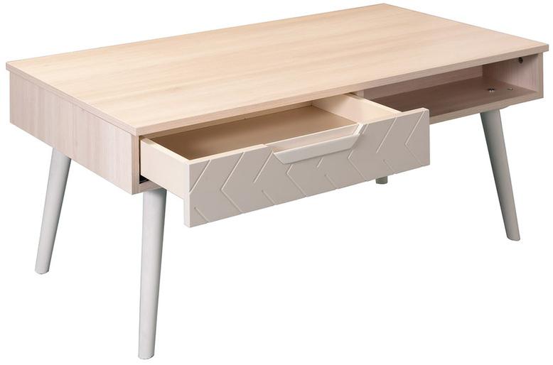 1388 Стол журнальный Сканди Жемчужно-белый R-HOME 4003450h_Жемчуг - Вид №1