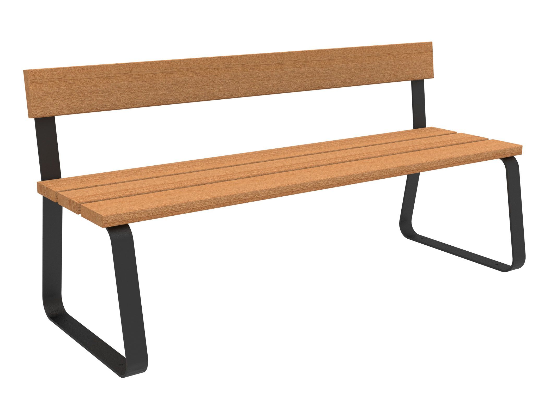 Скамья из окуме со спинкой Lazzari Sunny ARCH-00105754 - Вид №14