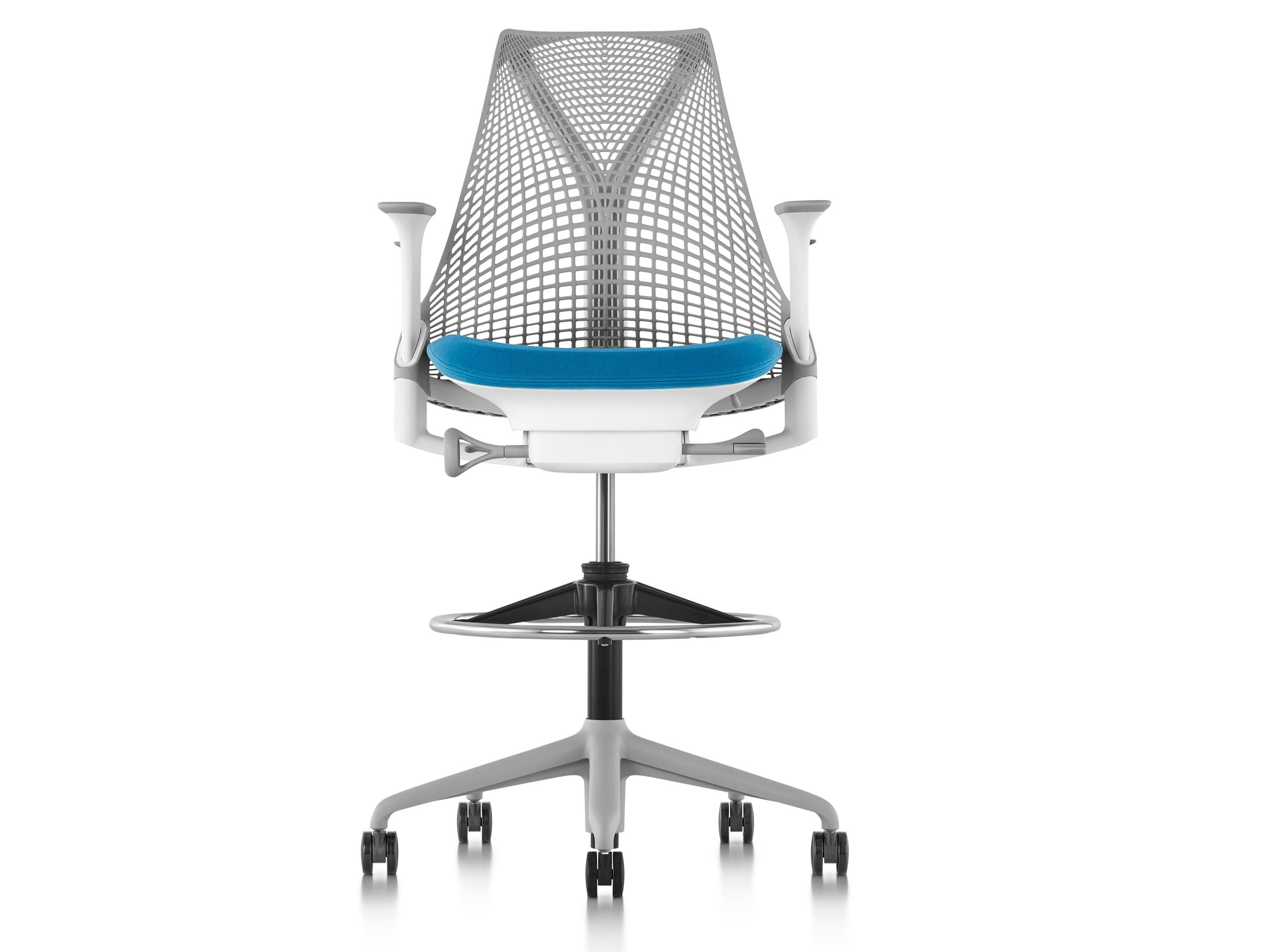 Эргономичный поворотный офисный стул с подлокотниками Herman Miller Sayl ARCH-00018629