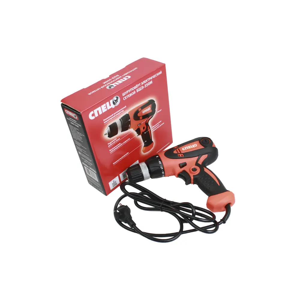 Сетевой шуруповерт СПЕЦ БШЭ-350М с подсветкой и реверсом 82245616 STLM-0022961 - Вид №4