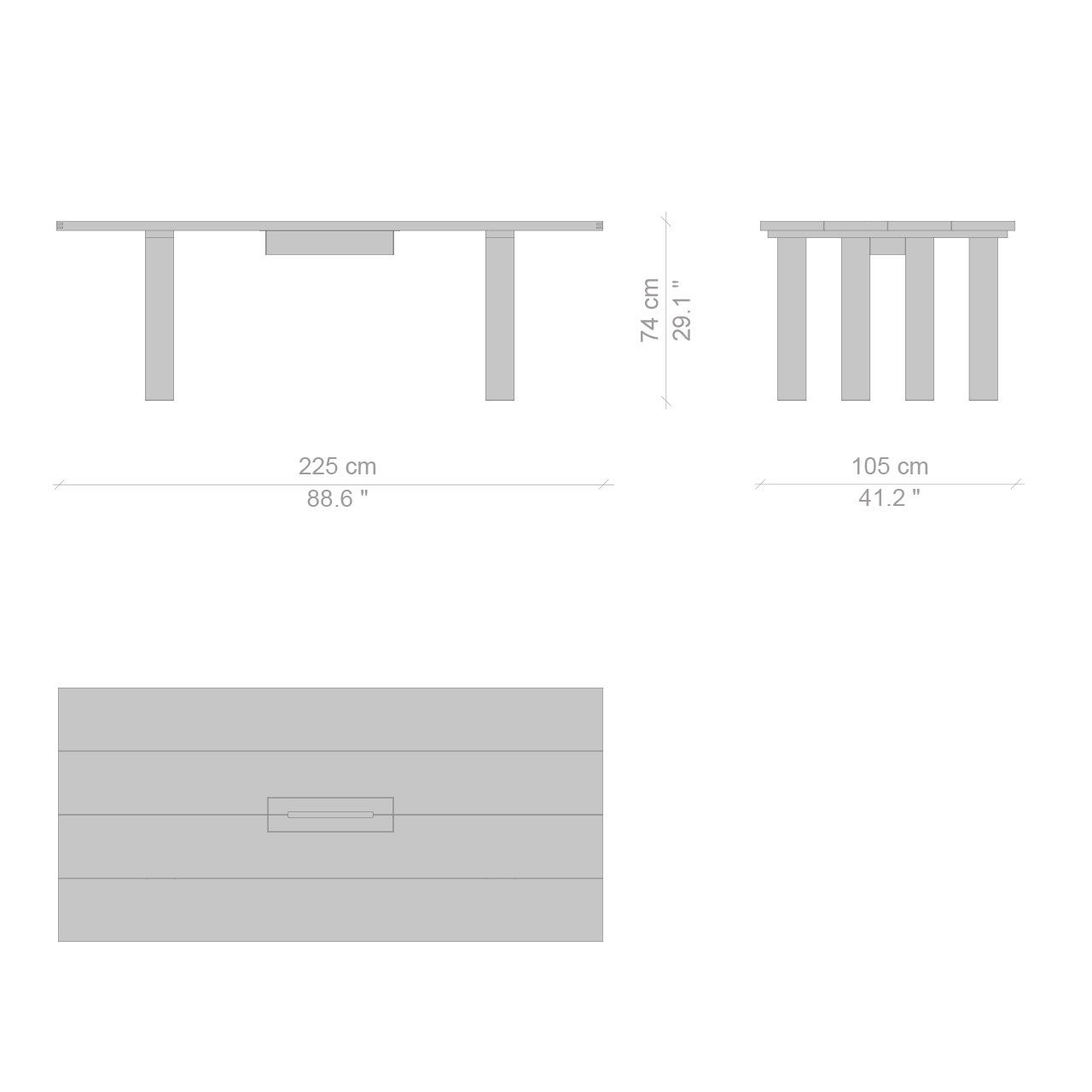 Rectangular solid wood dining table CASSINA LA BASILICA ARCH-00049058 - Вид №6
