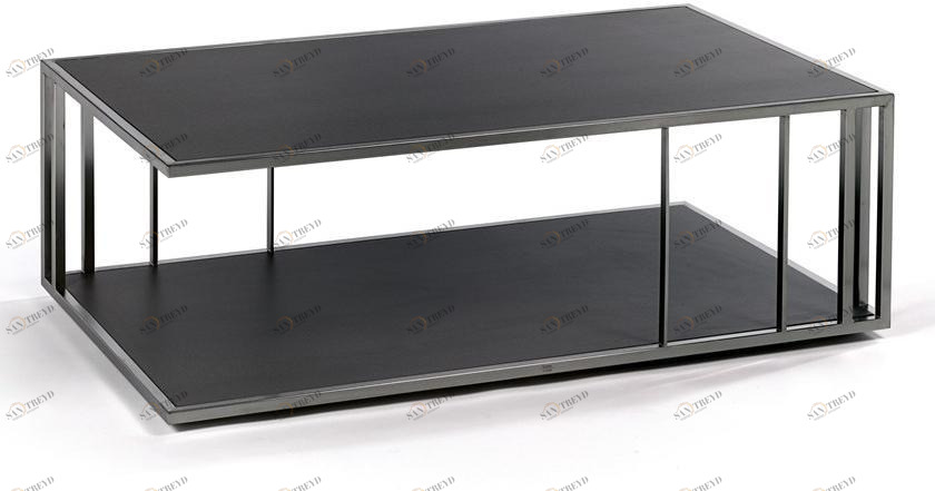 FISCHER MÖBEL Низкий прямоугольный журнальный столик с журнальной полкой Suite sun-id-1500292