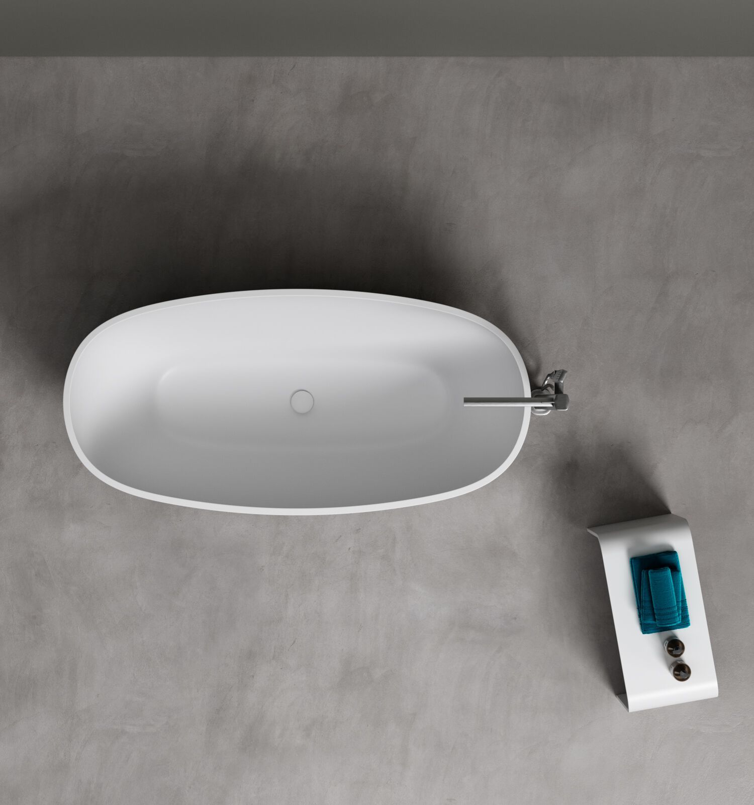 Овальная ванна в центре комнаты Corian® Acquapazza Corian ® elements ARCH-00097311 - Вид №3