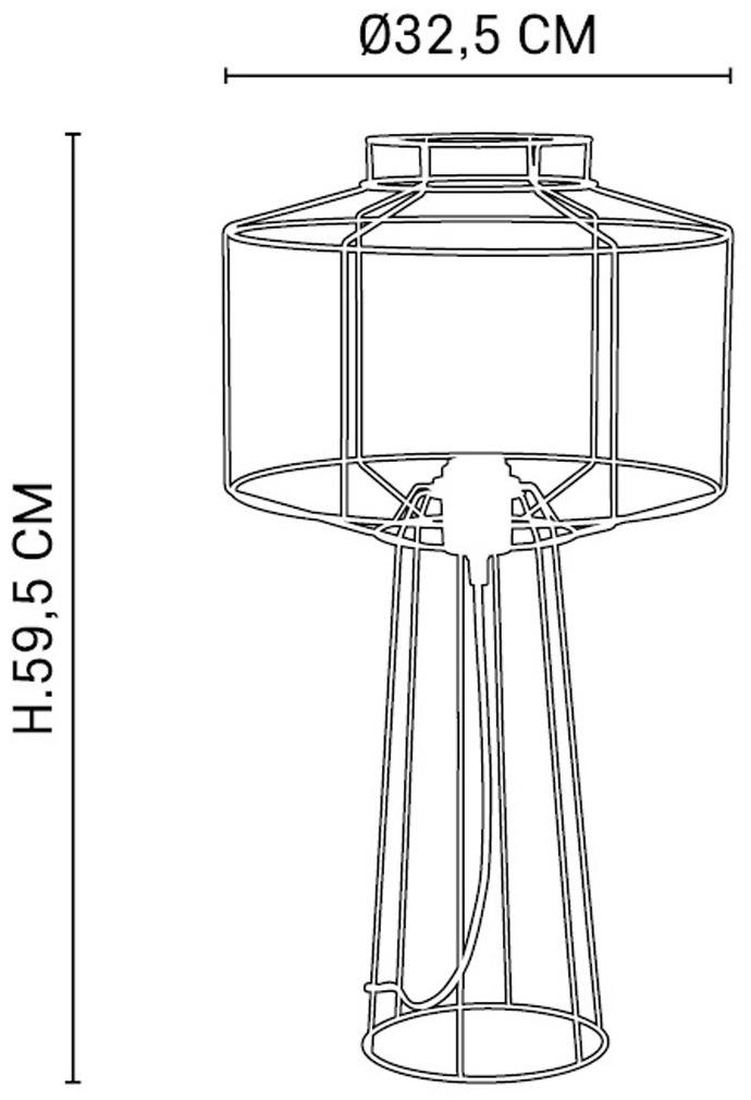 Market Set Настольная лампа из металла Wayne Pr590106 - Вид №4