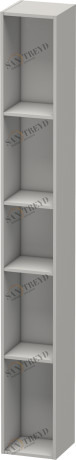LC120600707 L-Cube Элемент полки (вертикальный) Бетонно-серый матовый декор Duravit