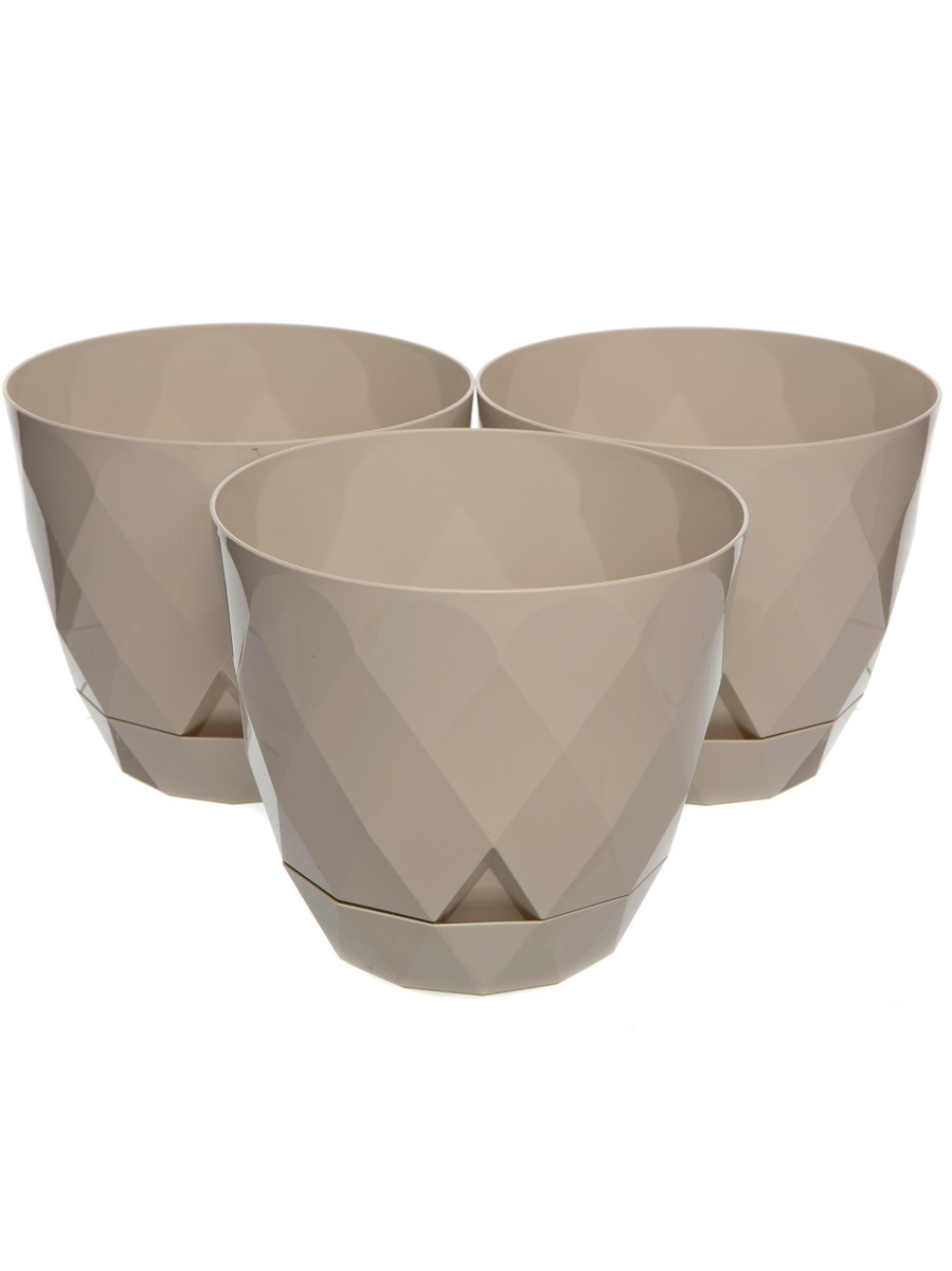 Горшок для цветов Rico 2.4L Beige NAVAKO 16125 - Вид №3