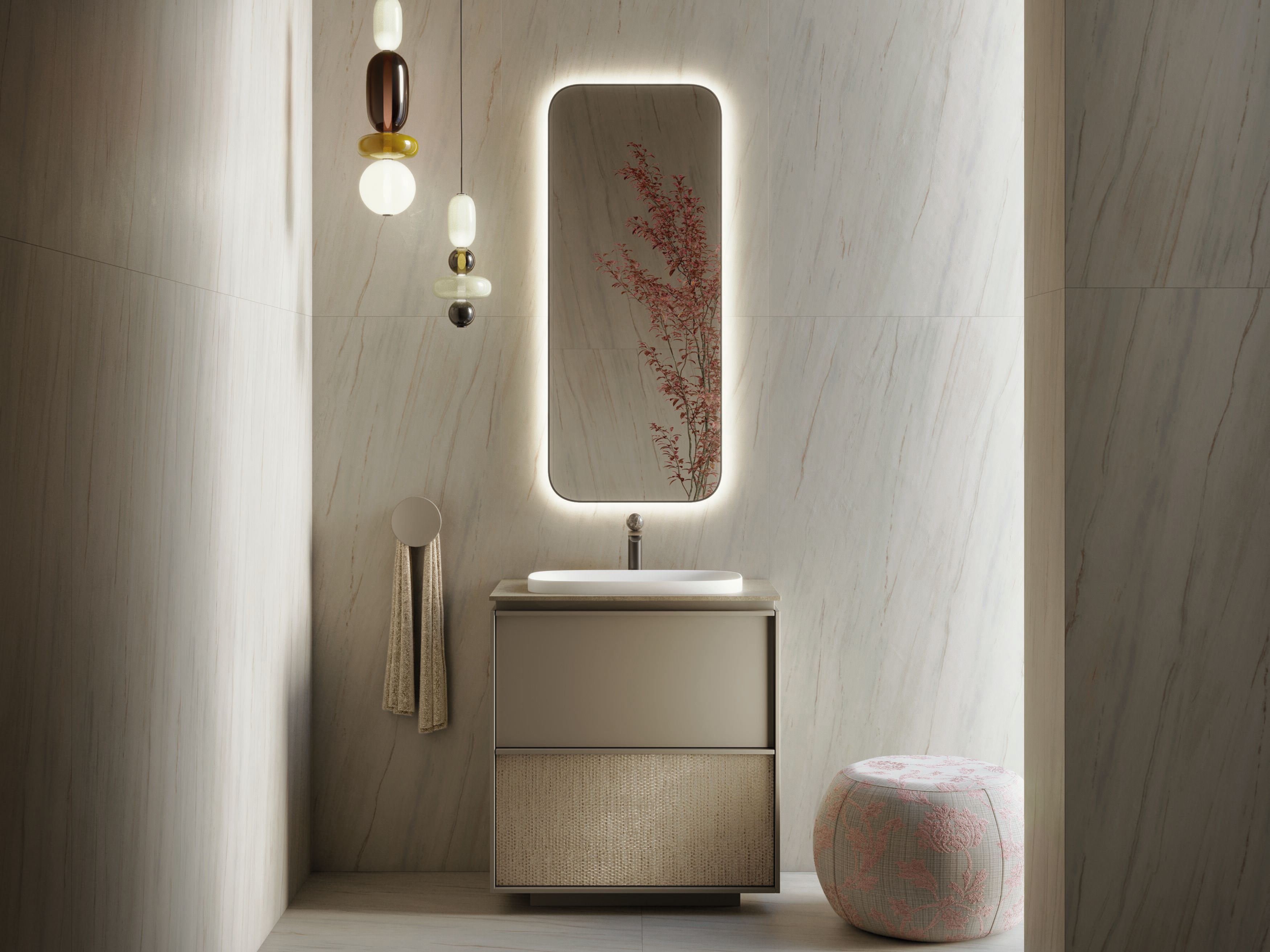 Шкаф для умывальника HPL с ящиками Mobilcrab Zen ARCH-00054363 - Вид №1