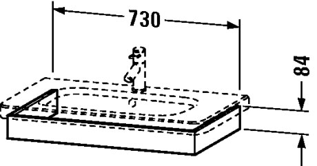 DS608105151 Подвесная раковина настенная овальная Duravit Durastyle - Вид №1