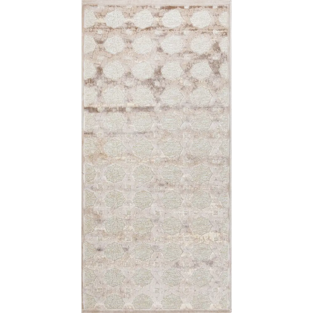 Ковер вискоза Рим 393E 75x150 см цвет бежевый 82186371 STLM-2125981 CTIM  - Вид №1
