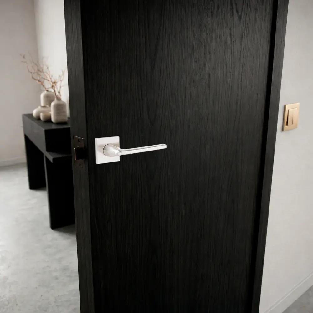 Дверная ручка на розетке Armex H-30176-A без запирания цвет никель STLM-2065466 - Вид №7