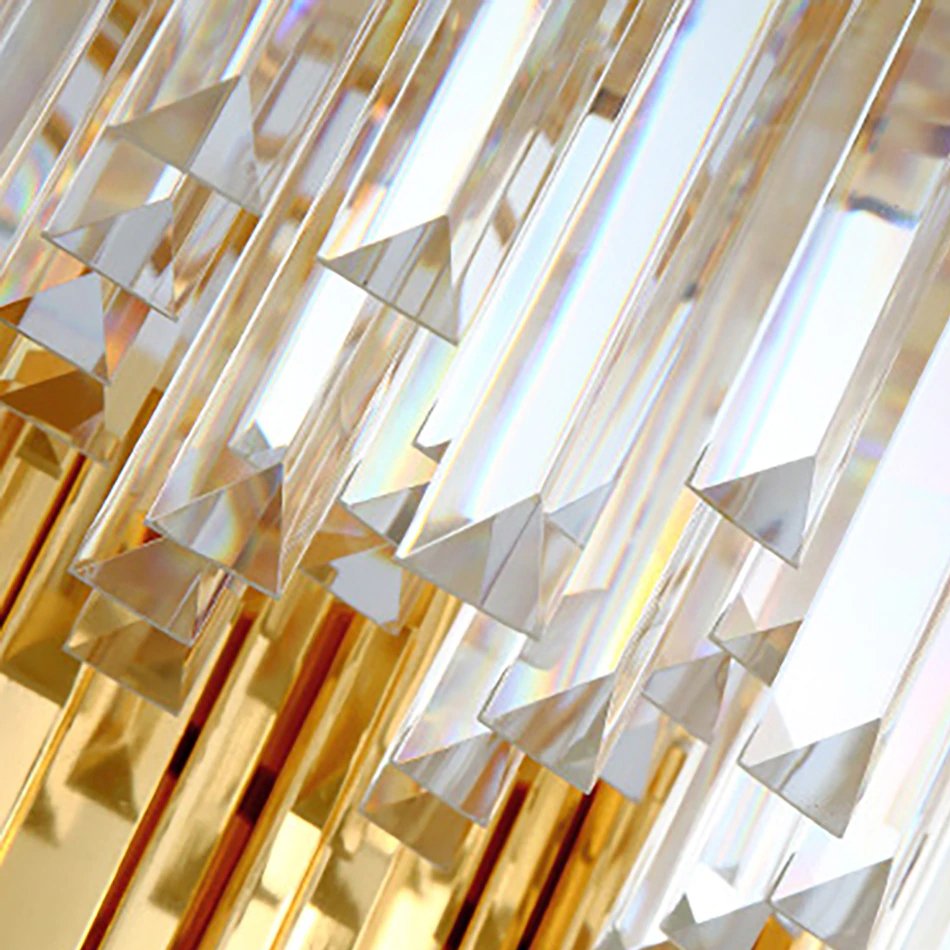 Люстра стеклянная на 6 ламп 35х60 см золотая Barclay MD19090002-6A DELIGHT COLLECTION ДИЗАЙНЕРСКИЕ 00-3883111 Золото;прозрачный  - Вид №4