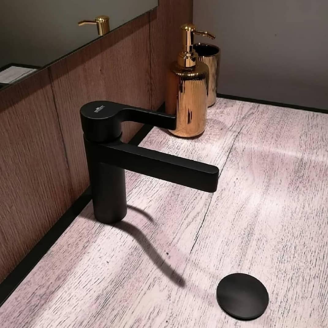 DR830102560 Смеситель для раковины , черный Webert DoReMi  - Вид №1