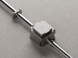 Коробка для наружной электрической системы из натурального алюминия