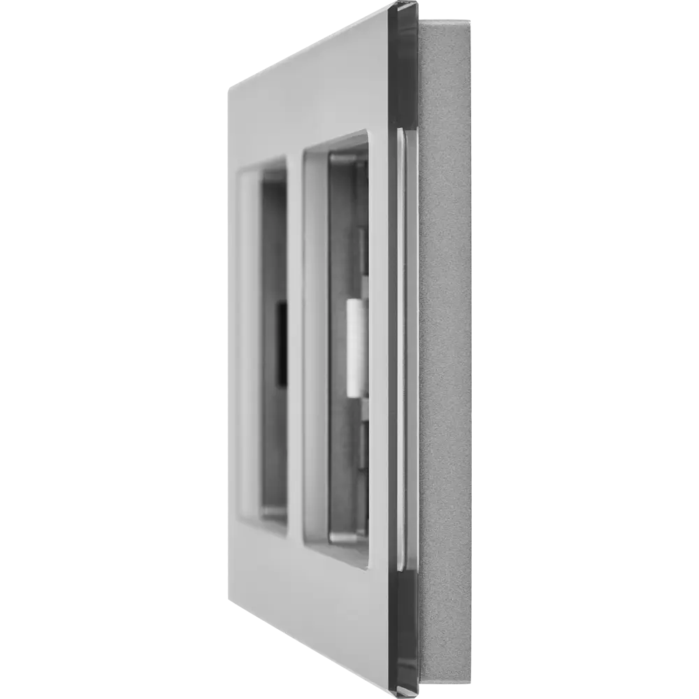 Рамка IEK Brite-2 для розеток и выключателей, серый металлик 87761315 STLM-1105560 - Вид №1