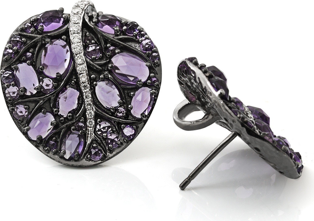 10593566 Michael Aram Серьги "Ботанический сад" (серебро, аметисты) Серебро 925 