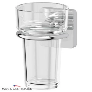Держатель с прозрачным стаканом Ellux AVANTGARDE AVA 006-C01