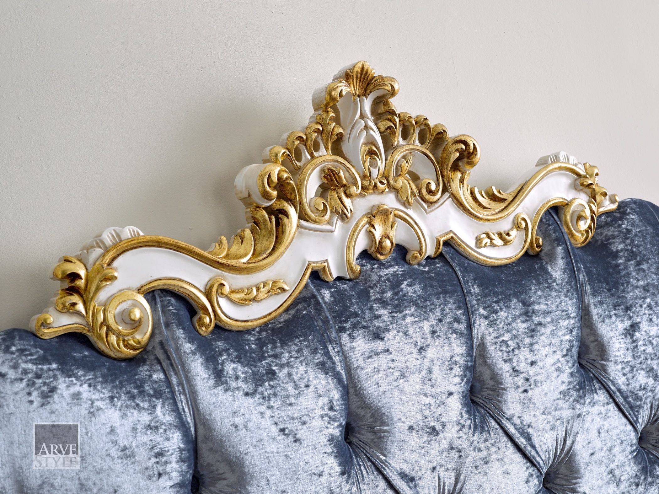 Мягкая ткань capitonné изголовье для двуспальной кровати Arvestyle ARCH-00015722 - Вид №1