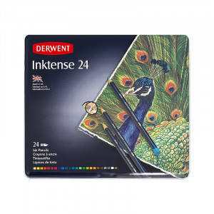 0700929 Набор чернильных карандашей 24 цв. Inktense Derwent