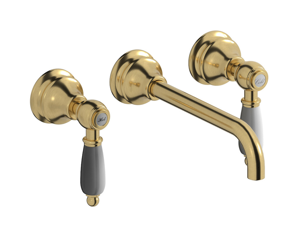 Смеситель с длинным изливом для раковины WE ARE IB hl307os_2 Brushed Gold Hermes