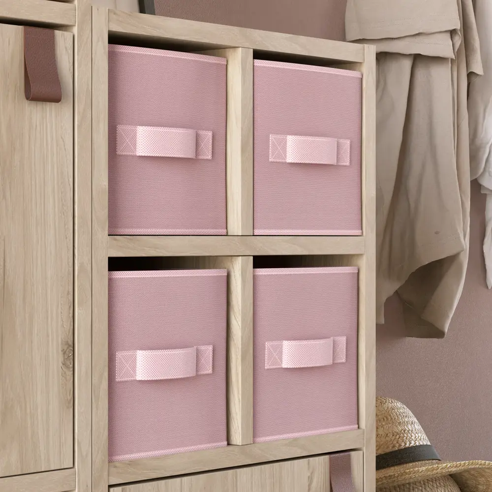 Короб Spaceo KUB Kiss 15x31x15 см 6.9 л полиэстер цвет розовый 81990609 STLM-2018092 - Вид №2
