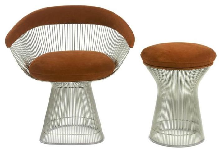 KNOLL Стул из стали с подлокотниками Platner sun-id-1419326 - Вид №14