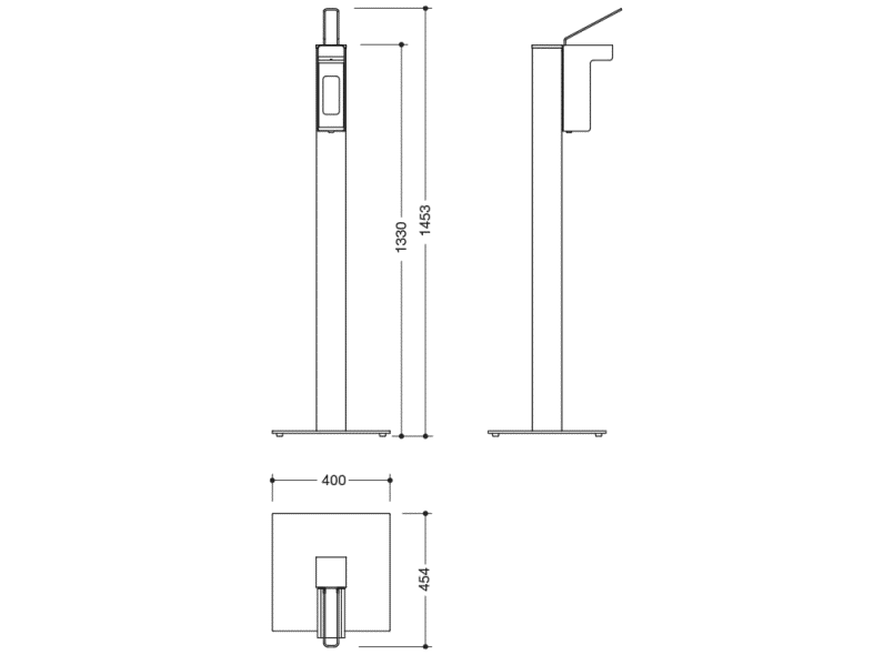 900.06.012XA Дезинфицирующая колонна-дозатор HEWI System 900 - Вид №1