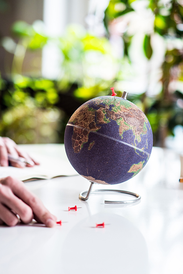 SK CORKGLOBE4 Глобус цветной colour малый Suck UK  - Вид №8