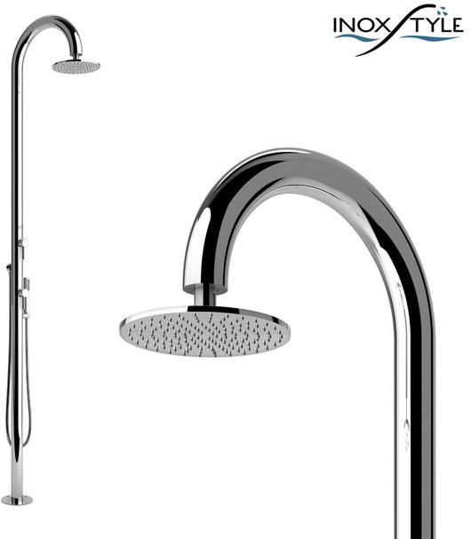 Inoxstyle Открытый душ из нержавеющей стали с ручным душем Sole 01025 mmt beauty - Вид №1