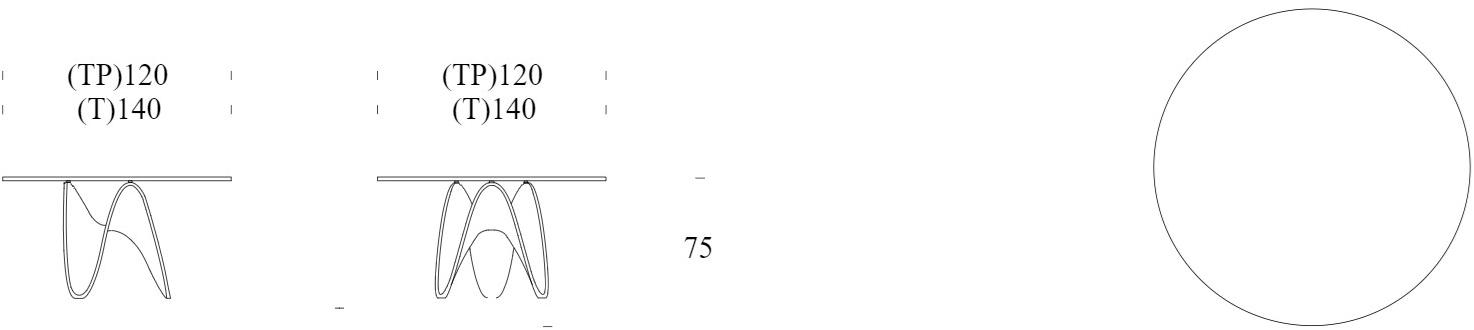 Tonin Casa Круглый стол из закаленного стекла с основанием из tecnoril®  T8071  - Вид №2