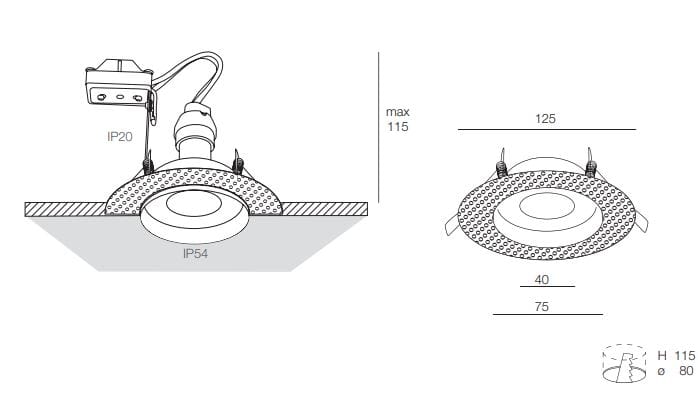 Алюминиевый круглый утопленный прожектор с порошковым покрытием Novalux SPIRIT ARCH-00040420 - Вид №5