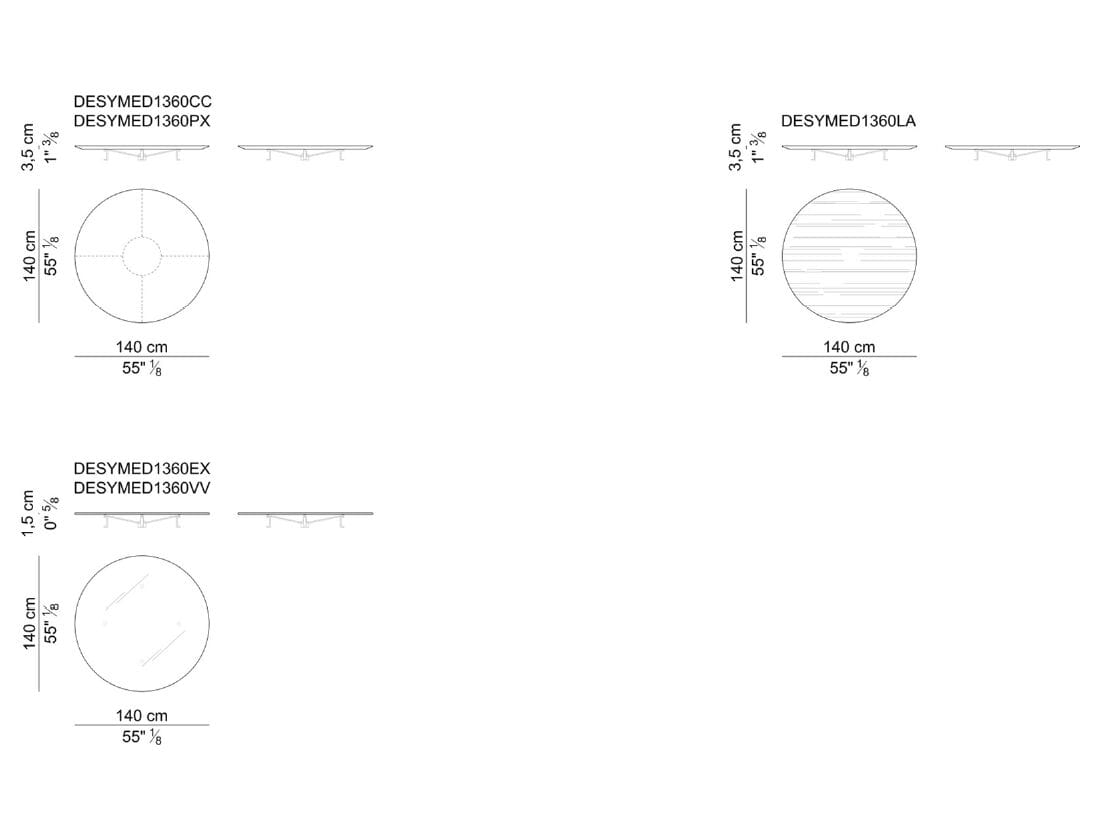 Круглый деревянный стол для встреч i 4 Mariani De_Symetria ARCH-00088496 - Вид №2