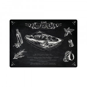 16006 Пластиковая салфетка "KITCHEN AUTHOR" СК «Рыба» Арт Бланш