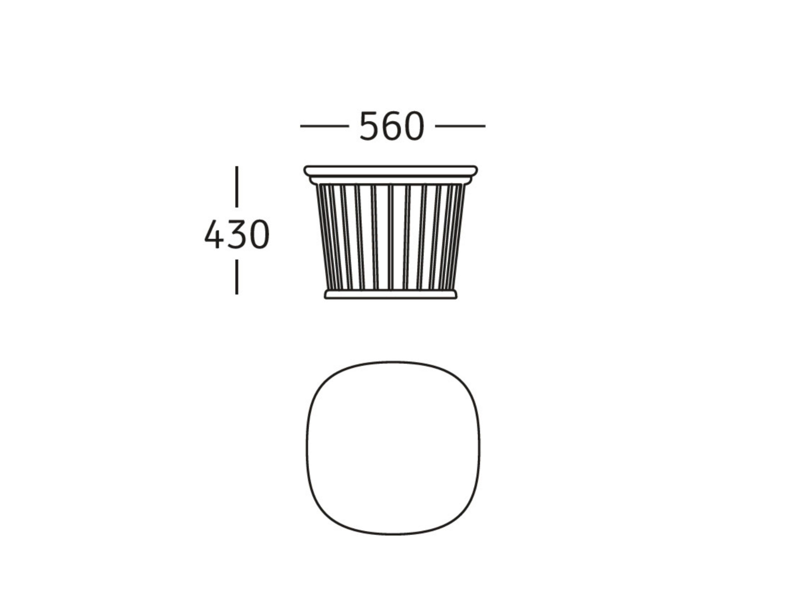 Низкий табурет из ясеня с мягким сиденьем ROSSIN Monte ARCH-00132695 - Вид №2