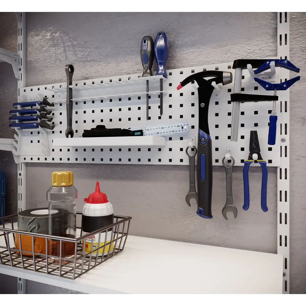 Крючок Spaceo для перфорированной панели - надежное крепление инструментов 89352261 STLM-1529414 - Вид №3