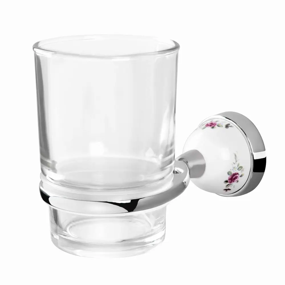 Стакан для зубных щёток подвесной «Rose» цвет прозрачный 18369471 STLM-2185284 Santreyd