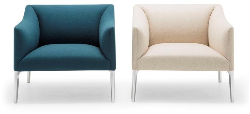 Andreu World Кресло из ткани с подлокотниками Couvé Bu1277 - Вид №7