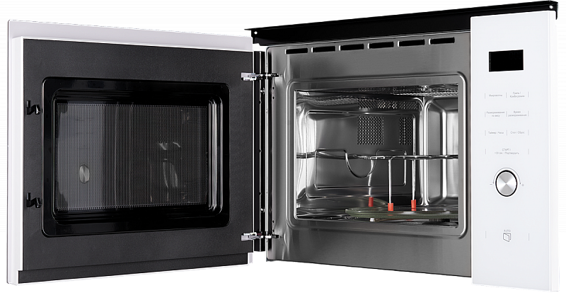 HMW 650 WH Встраиваемая микроволновая печь, электронное управление, мощность микроволновой печи 900 вт, мощность кварцевого гриля 1000 вт, 5 уровней мощности, функция кварцевый гриль, функция автоматического разморажив, функция ручного размораживания, тай Santreyd  - Вид №2