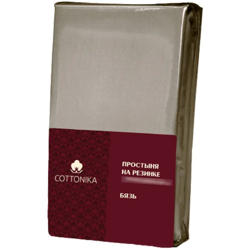 Простыня Cottonika Гамма А 200x200x20 см бязь на резинке капучино STLM-2137796