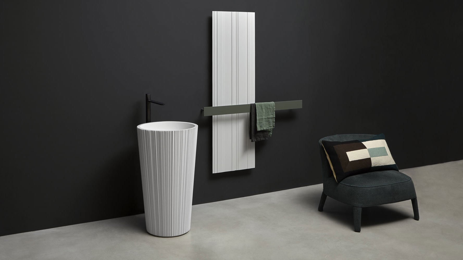 Plissé Напольная раковина стоящая прямоугольная Antoniolupi  - Вид №3