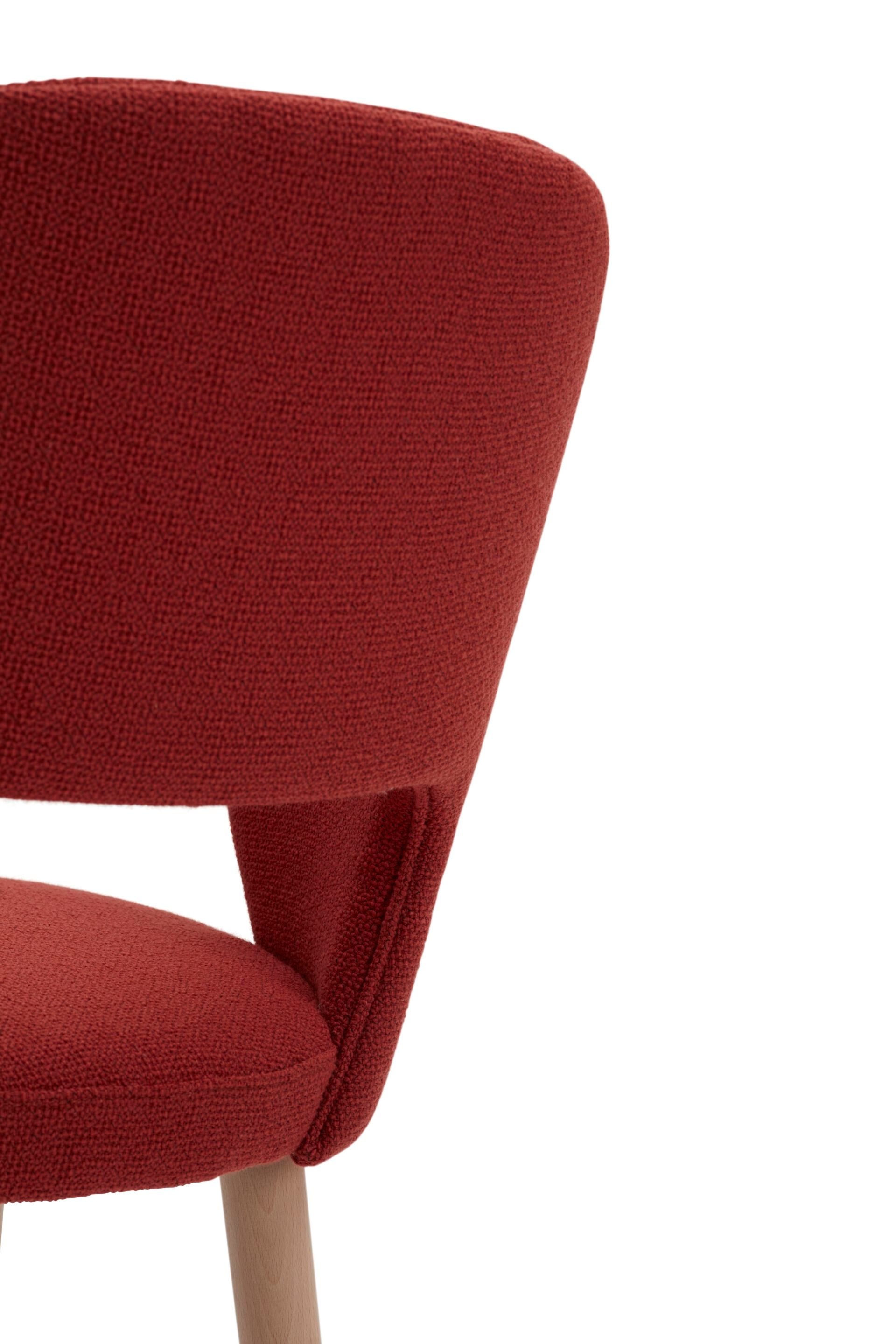 Высокий стул с тканевой подкладкой со спинкой Origins 1971 Quinn ARCH-00058701 - Вид №5