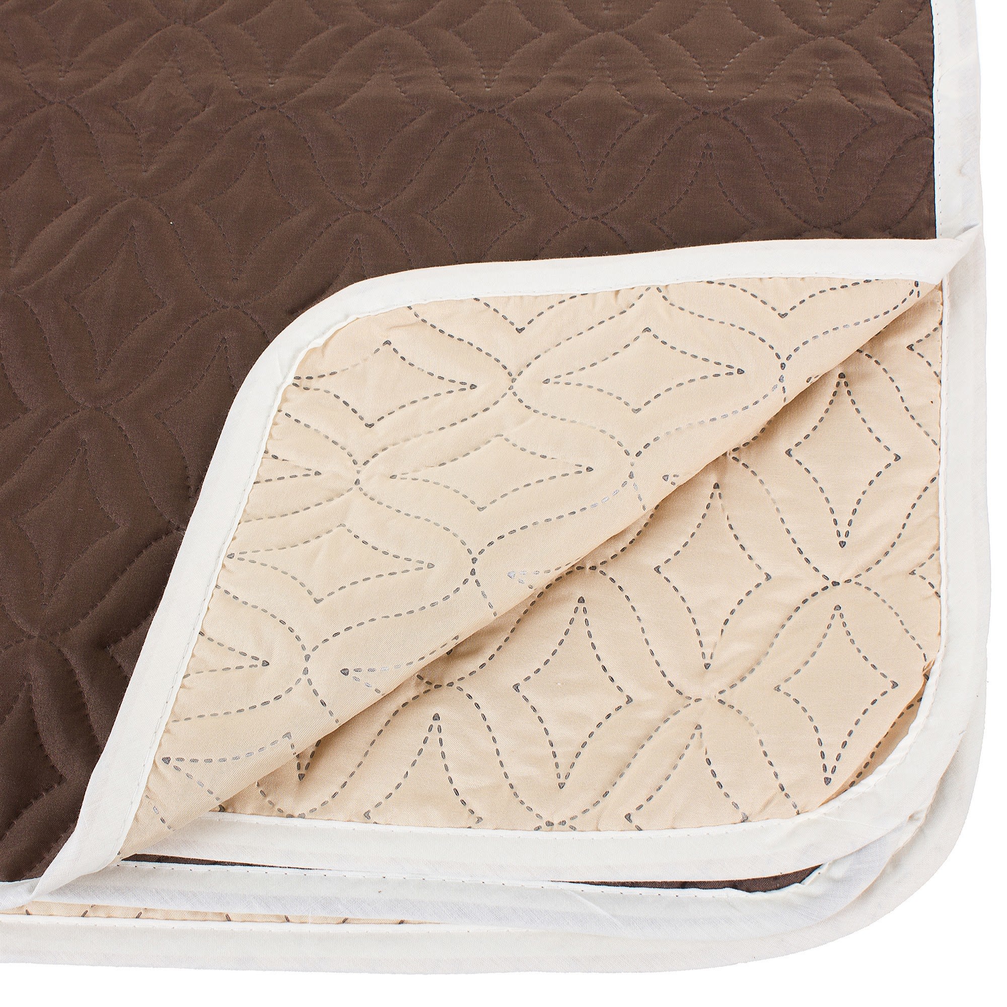 18689117 Покрывало стёганое «Melissa» 200х220 см цвет бежево-коричневый Santreyd  - Вид №2