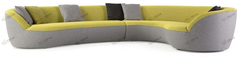 Roche Bobois Изогнутый модульный угловой диван Edito sun-id-1460554