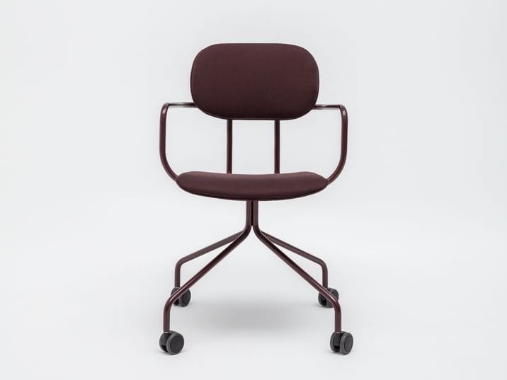 Тканевый стул на колесиках с подлокотниками MDD New School ARCH-00047992