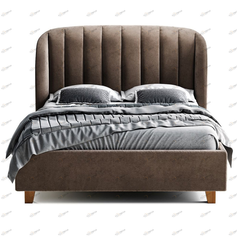 Кровать двуспальная 160х200 коричневая Tulip THE IDEA ДИЗАЙНЕРСКИЕ 210650 Коричневый 