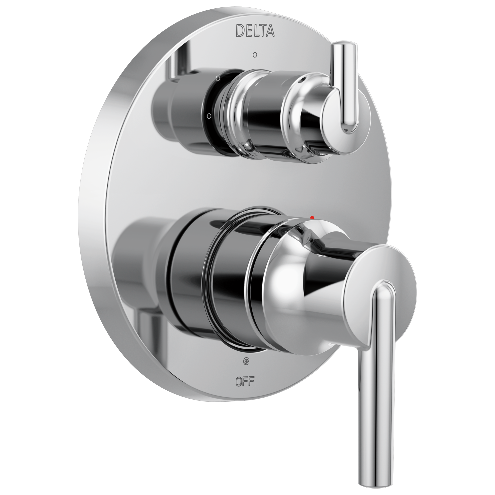 T24859-BL Трим клапана Contemporary Monitor® серии 14 со встроенным дивертором на 3 положения Delta Faucet Delta Матовый черный