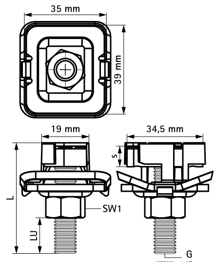 652785008 BIS RapidStrut® Болты быстрого монтажа G2 (BUP1000) монтаж в профиле Strut walraven  - Вид №1